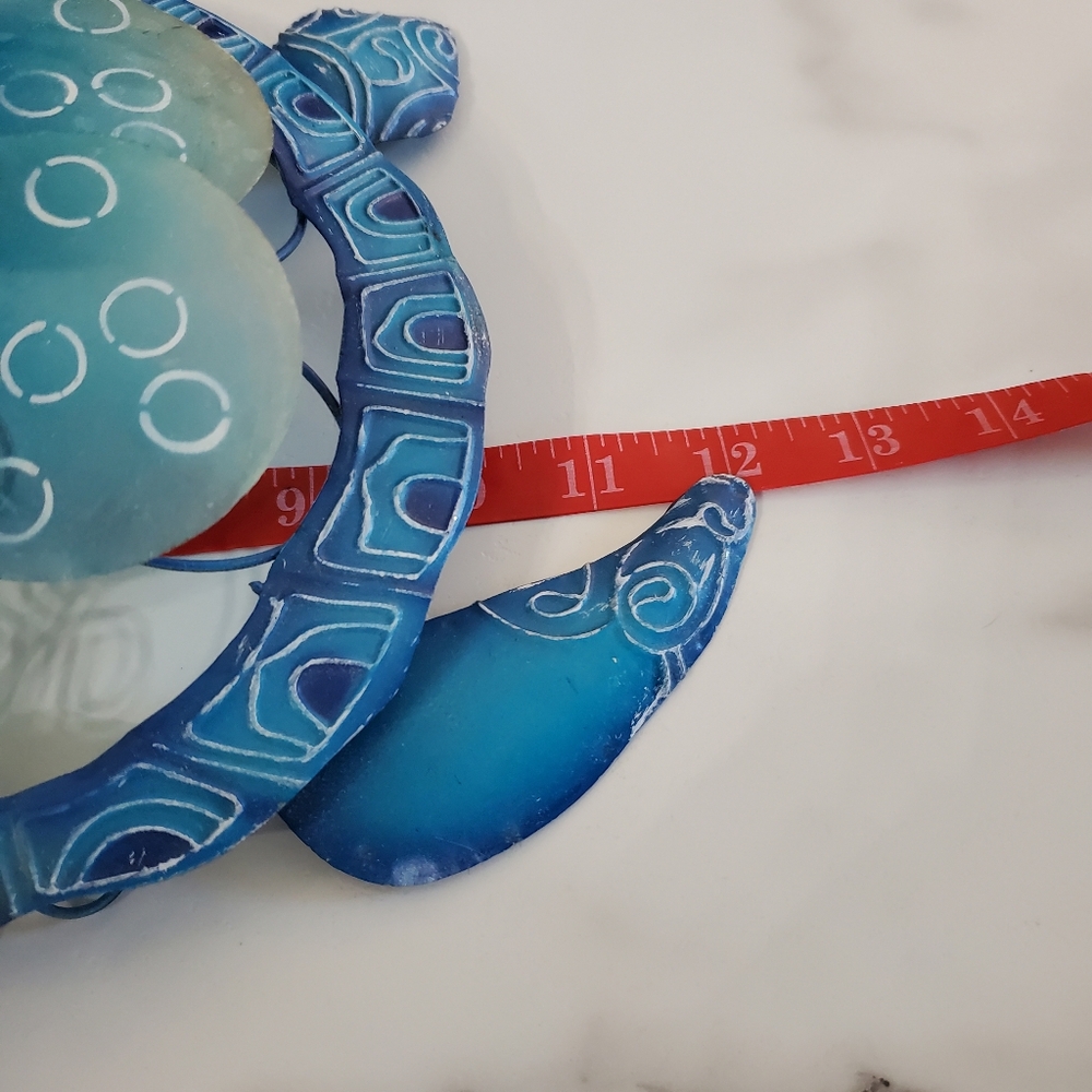 Blue Turtle Metal & Shells Wall Decor - Picture 11 of 16